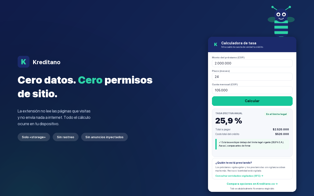 No site permissions, no internet connection, no ads